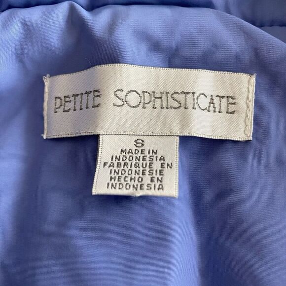 Petite Sophisticate Women's Purple 2 In 1 Jacket‎ Vest Quilted Puffer Size Small - Picture 11 of 13